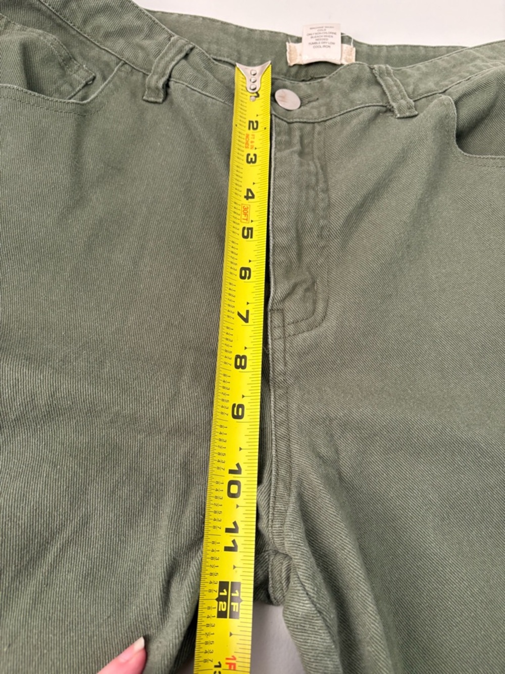 Altard state green cargo wide leg cotton Pants‎ Size Medium EUC - Picture 7 of 9